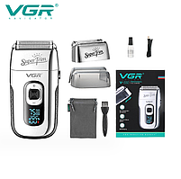 Електробритва VGR Foil Shaver Super Trim Silver (V-332-SL), фото 4