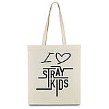 Шопер з принтом Stray kids 41*39, фото 2