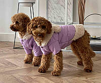 Куртка з хутром лаванда Dogs Bomba Для собак