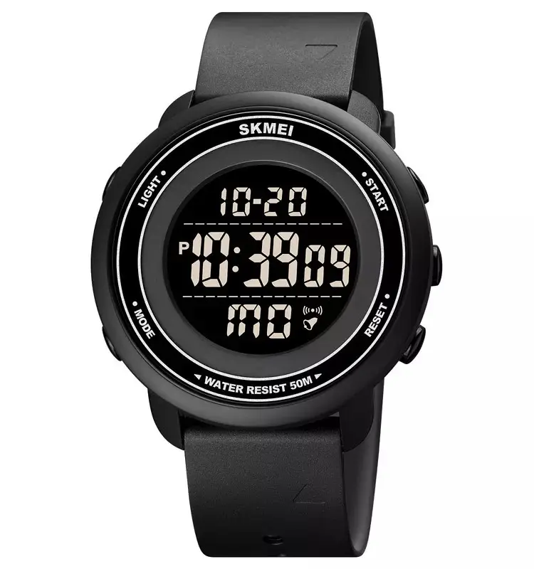 Спортивные мужские часы Skmei 1736 (Черные с черным циферблатом) - фото 1 - id-p2087422848