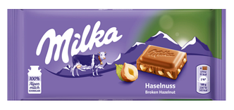 Milka  Hazelnut  100g  1/25