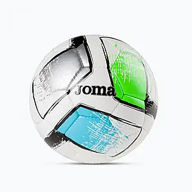 Футбольний м'яч Joma DYNAMIC II білий, бірюзовий Уні 5