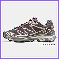 Кроссовки женские и мужские Salomon XT- 6 Soft Ground Grey/ Саломон серые