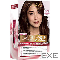 Краска для волос L"Oreal Paris Excellence 4.02 Пленительный каштан (3600523781348)