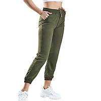 Женские демисезонные спортивные брюки цвета Хаки Размеры: 42,44,46,48 (18020-4)