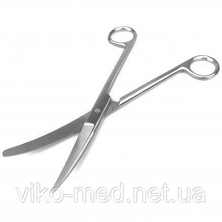 Ножиці з одним гострим кінцем по Standard, операційні, зігнуті SURGIWELOMED. Довжина 20 см, фото 1