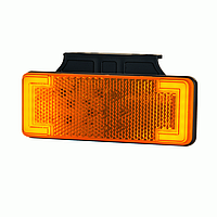 Габаритный фонарь 12-24V LED Тонкий Желтый HORPOL