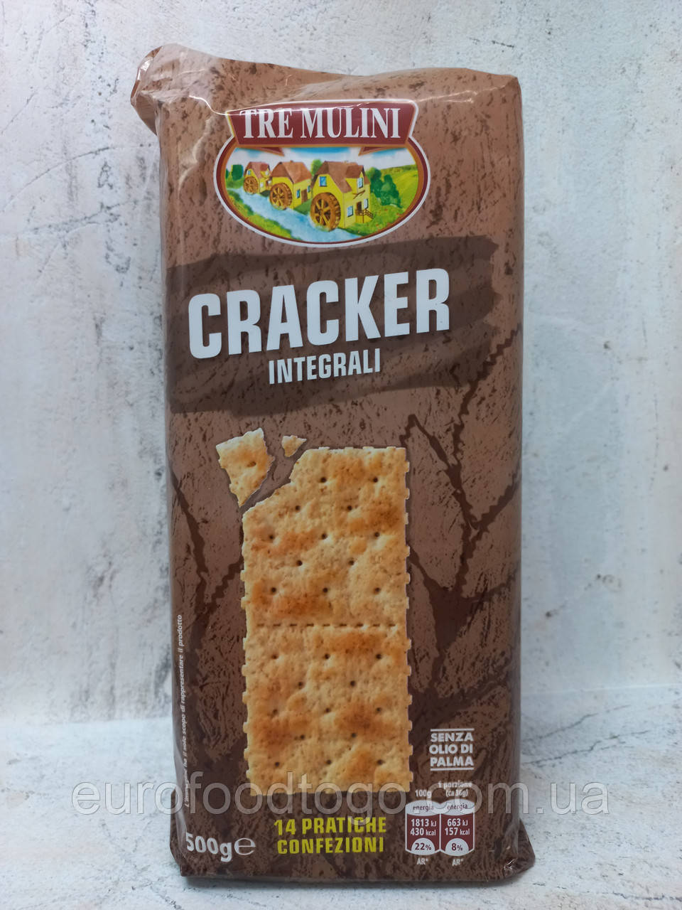 Крекер бутербродний Cracker INTEGRAL Tre Mulini