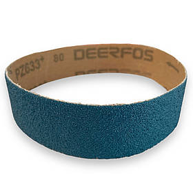 Стрічка наждачна нескінченна для наждака (шліфера) цирконій Італія 35*140мм р80