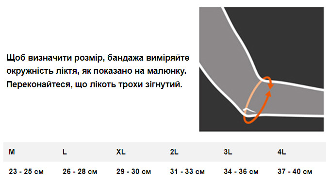 Еластичний трикотажний бандаж Lorey для ліктьового суглоба 2L - фото 3 - id-p2041402738