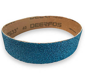 Стрічка наждачна нескінченна для наждака (шліфера) цирконій Італія 35*140мм р40