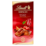 Шоколад Lindt Kirsch 😍 з вишневим лікером 100 г Швейцарія, фото 3
