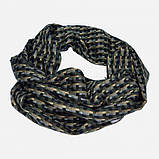 Комплект (рукавички + шарф) чоловічий Лео My love L Чорний / Темно-зелений, фото 5