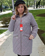 Женская весенняя куртка большого размера: 50 52 54 56 58