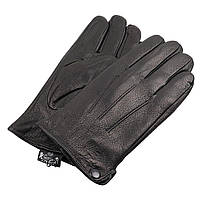 Черные кожаные мужские перчатки Ginge Gloves 3985 black