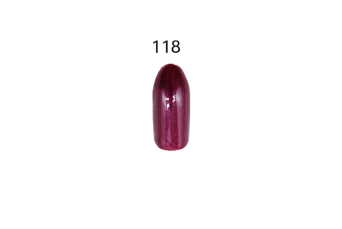 Гель-лак для нігтів Bravo №118 Фіолетовий з дрібним шимером №119 10м