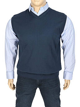 Жилетка чоловіча темно-синього кольору Turhan 101 Indigo