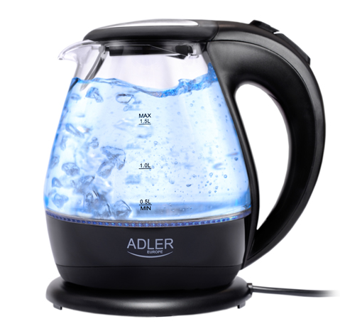 Чайник glass 1,5L Adler AD 1224, фото 1