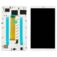 Дисплей (екран) Samsung Galaxy Tab A7 Lite 2021 T225 T220 з тачскріном (білий оригінал Китай з рамкою Wi-Fi)
