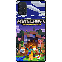 Силіконовий чохол бампер для Samsung M31S з картинкою Майнкрафт Minecraft