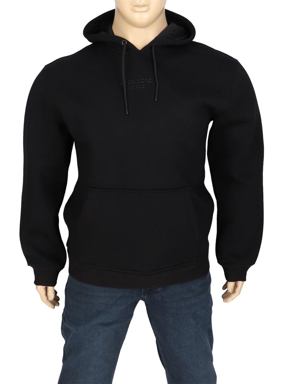 Чорна утеплена кофта Aldo Moro A-2364 Black, фото 1