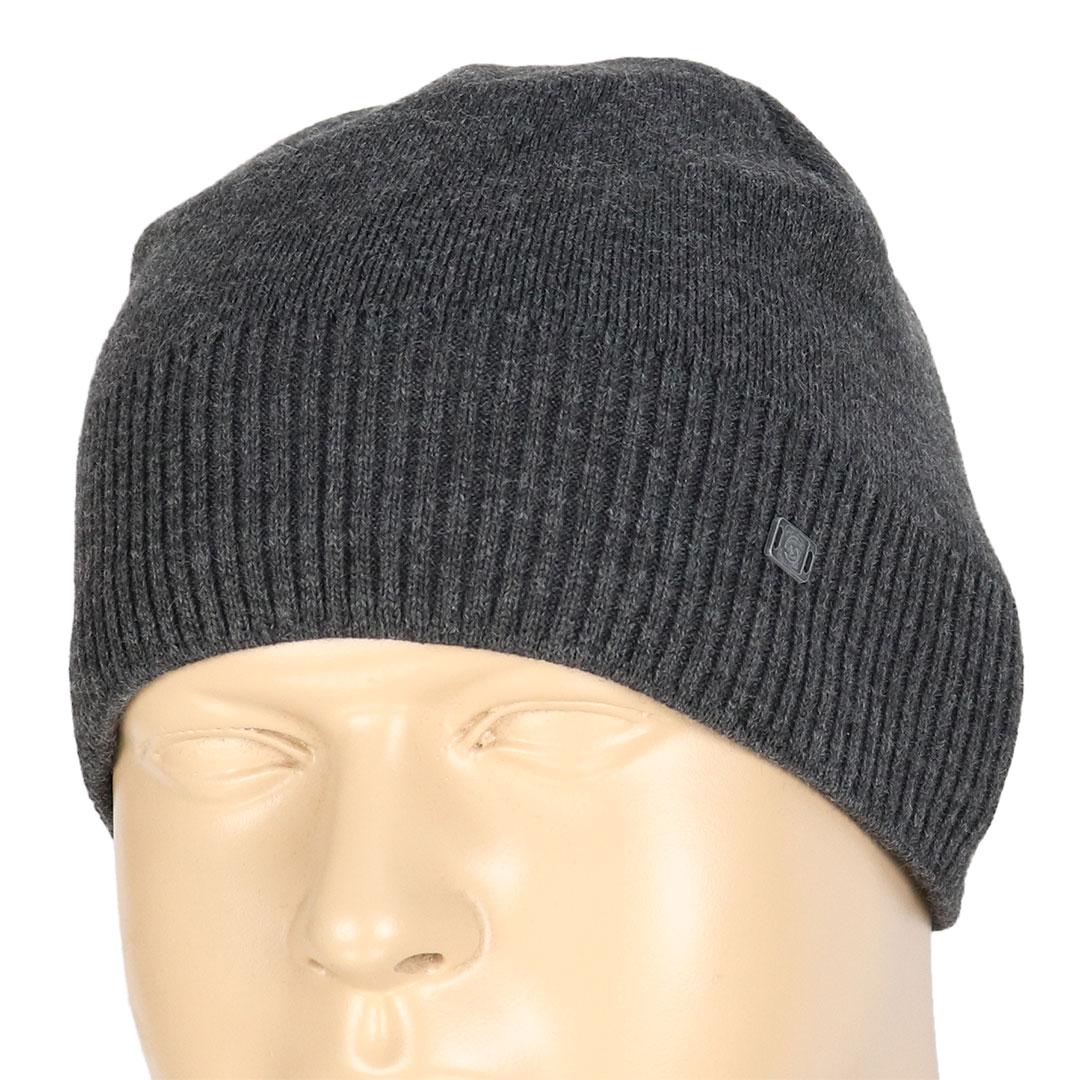 Сіра в'язана шапка Samson 2023 grey, фото 1