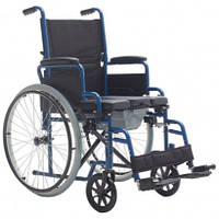 Механическая инвалидная коляска OSD-BST-45 с санитарно0й оснасткой