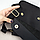 Сумка чоловіча шкіряна Handycover S416 чорна матова з клапаном, фото 5