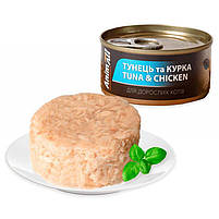 AnimAll Tuna & Chicken вологий корм для котів ТУНЕЦЬ і КУРКА, фото 2