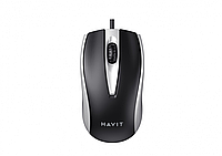 Дротова миша HAVIT HV-MS871 USB Gray (1200 DPI, 3 кл)