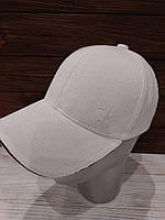 Женская вельветовая бейсболка/кепка брендовая однотонная (Размер 55-58), Молоко