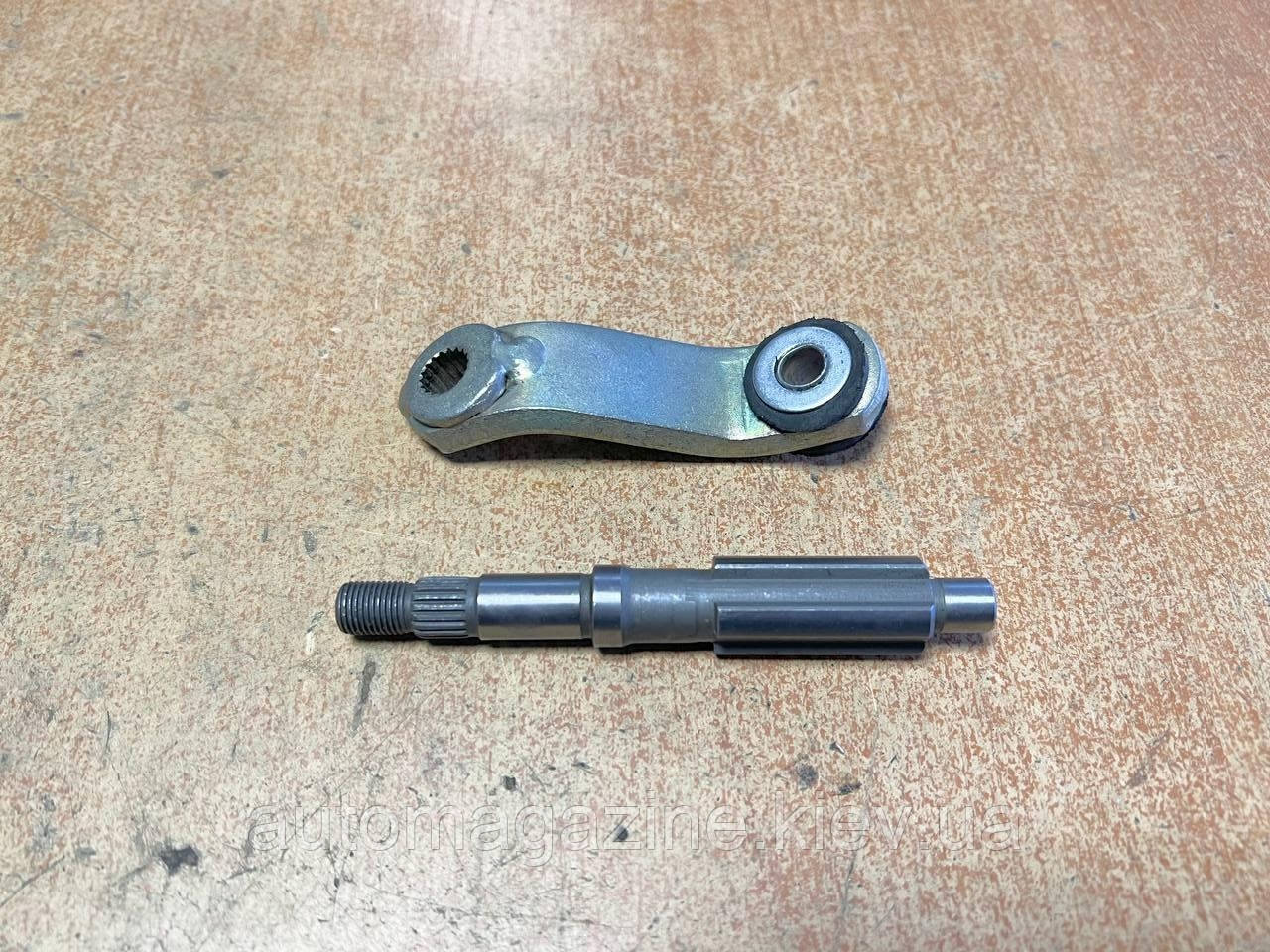 Важіль з валом перемикання передач (посилені, нового зразка) КПП УАЗ 452 (комплект), фото 1