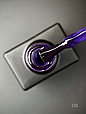 Color top Дизайнер (9мл.) Кольорове топове покриття для манікюра і педікюра. Фіолетовий 8 вітражний, фото 2