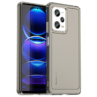 Чехол бампер для Xiaomi Redmi Note 12 Pro Plus 5G Anomaly Frame Transparent Gray (Прозрачный Серый)