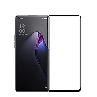 Защитное стекло для Oppo Reno 8 5G Mocolo Full Cover Glue Glass (полная проклейка экрана) Black (Черный)