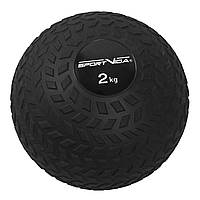 Слембол (медичний м'яч) для кросфіту SportVida Slam Ball 2 кг SV-HK0344 Black