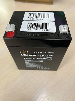 Акумулятор AGM LPM 12V - 5 Ah, фото 2