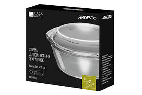 Форма для запікання з кришкою Ardesto BLACK MARS, кругла, 2 л, фото 4