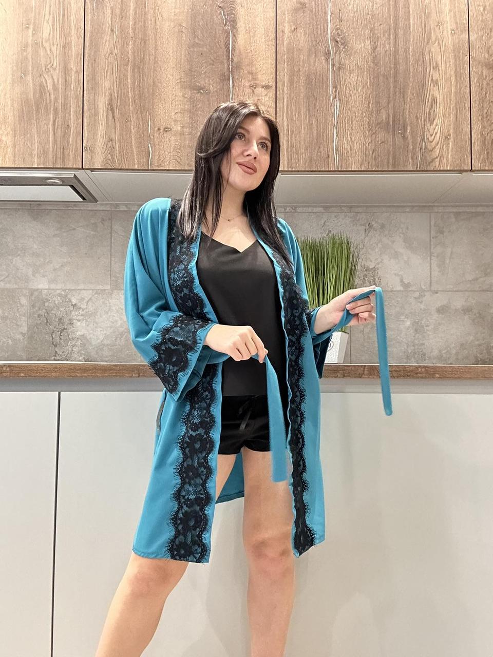 Піжама та халат, комплект піжамний.