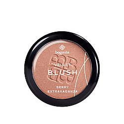 Рум'яна для обличчя Bogenia Blush компактні № 004 шиммерні Glossiness Berry Extravaganza