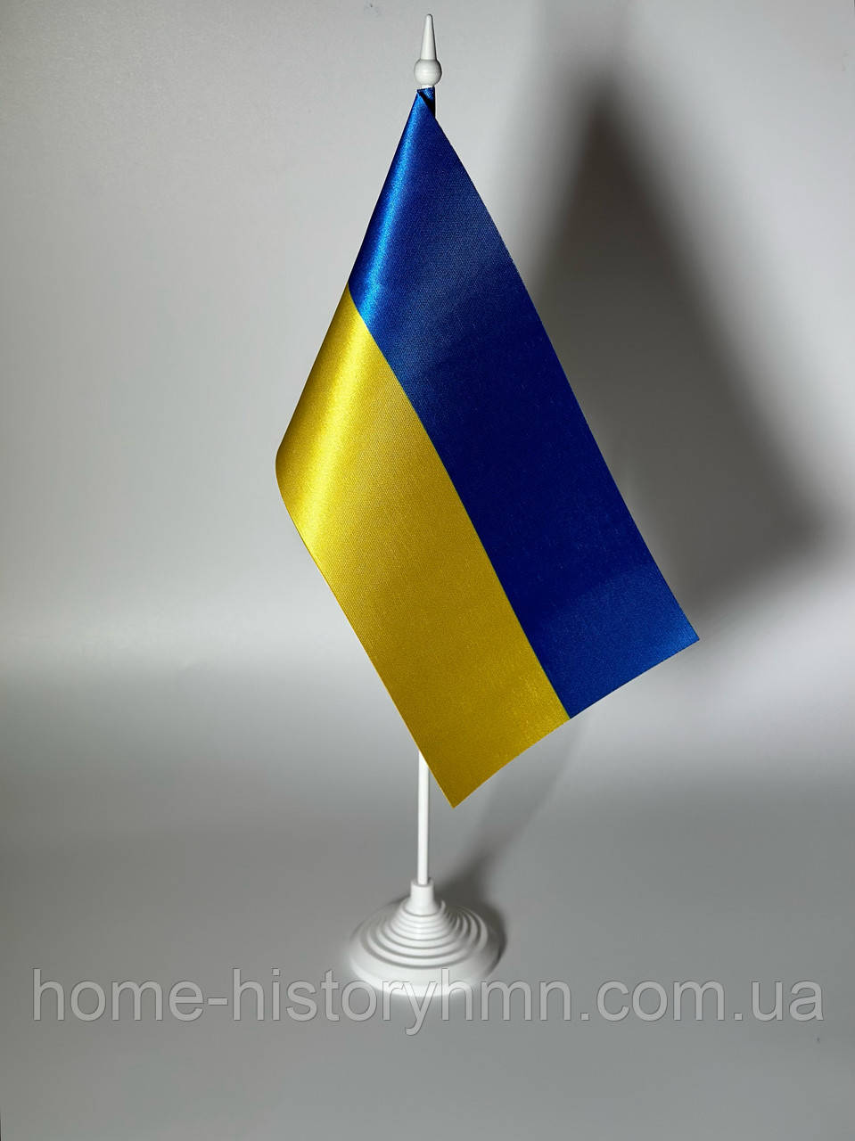 Настільний прапор України із пластиковим тримачем