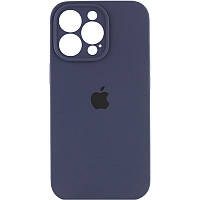 Силиконовый чехол Silicone Case Full Camera для iPhone 15 Pro Max Midnight Blue