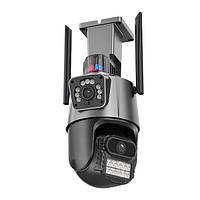 IP камера відеоспостереження RIAS P11-QQ6 (ACSee APP) Wi-Fi 2 об'єктива 3MP+3MP вулична з віддаленим доступом