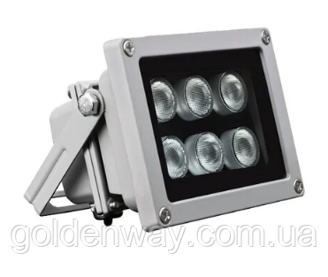 Прожектор інфрачервоний ІЧ для камери вуличний 6 LED 60 градусів до 50 метрів, фото 1
