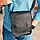Сумка чоловіча шкіряна Handycover S416 чорна матова з клапаном, фото 9