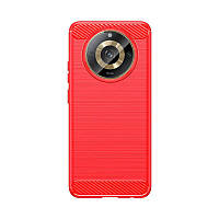 Протиударний чохол бампер для Huawei Honor Magic5 Lite 5G iPaky Carbon Fiber Red (Червоний)