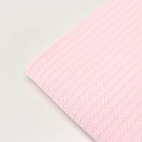 Отрез хлопковое полотно "Косичка" цвет светло-розовый 90*115 см