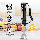 Ручний блендер 1500Вт Adler AD 4625b функція турбо, фото 10