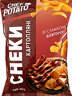 Снеки картопляні Chef Potato зі смаком Бекону 120 г (4820106161094)