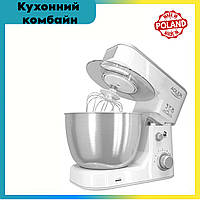 Комбайн миксер тестомес планетарный Adler AD 4216 1000W 4L Кухонный комбайн для замеса теста (Кухонный миксер)